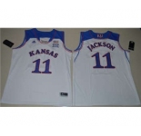 Kansas Jayhawks #11 Josh Jackson White Basketball Stitched NCAA Jersey