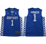 Kentucky Wildcats #1 Devin Booker Royal Blue Basketball Elite Stitched NCAA Jersey