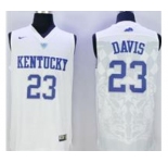 Kentucky Wildcats #23 Anthony Davis White Basketball Stitched NCAA Jersey