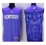 Kentucky Wildcats Blank Blue Basketball Stitched NCAA Jersey