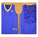 LSU Tigers Blank Purple Basketball Stitched NCAA Jersey