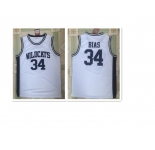 Maryland Terrapins #34 Len Bias White-Black Basketball Stitched NCAA Jersey