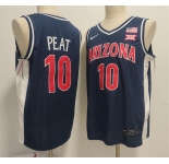 Men's Arizona Wildcats #10 Koa Peat Navy Stitched Jersey