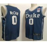 Men's Duke Blue Devils #0 Jared McCAIN Navy College Basketball Jersey