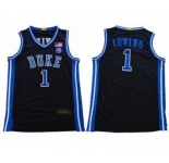 Men's Duke Blue Devils #1 Kyrie Irving Black Basketball Stitched College Jersey