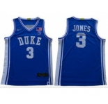 Men's Duke Blue Devils #3 Tre Jones Royal Blue Basketball 2019 Stitched College Jersey