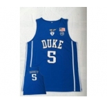Men's Duke Blue Devils #5 R.J. Barrett Blue College Basketball Jersey