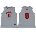 Men's Hoosiers #0 Romeo Langford White Big 10 Patch Stitched College Basketball Jersey