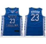 Men's North Carolina #23 Michael Jordan Blue Stitched College Basketball Jersey