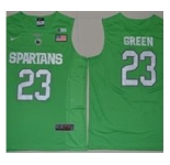 Michigan State Spartans #23 Draymond Green Apple Green Basketball Stitched NCAA Jersey