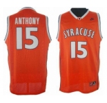 NCAA Syracuse #15 Carmelo Anthony Stitched Orange Jersey
