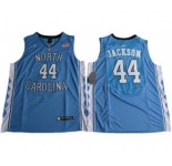North Carolina #44 Justin Jackson Blue Basketball Stitched NCAA Jersey
