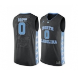 North Carolina Tar Heels #0 Nate Britt Black College Basketball Jersey