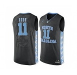 North Carolina Tar Heels #11 Shea Rush Black College Basketball Jersey