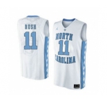 North Carolina Tar Heels #11 Shea Rush White College Basketball Jersey