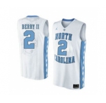 North Carolina Tar Heels #2 Joel Berry II White College Basketball Jersey