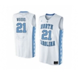 North Carolina Tar Heels #21 Seventh Woods White College Basketball Jersey