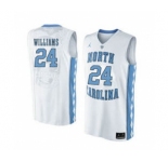 North Carolina Tar Heels #24 Kenny Williams White College Basketball Jersey