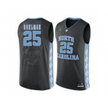 North Carolina Tar Heels #25 Aaron Rohlman Black College Basketball Jersey