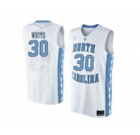North Carolina Tar Heels #30 Stilman White White College Basketball Jersey