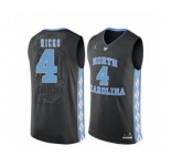North Carolina Tar Heels #4 Isaiah Hicks Black College Basketball Jersey