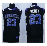 One Tree Hill Ravens #23 Nathan Scott Black Stitched Basketball Jersey