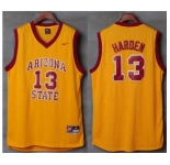 Sun Devils #13 James Harden Gold Basketball Stitched NCAA Jersey