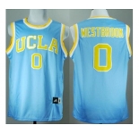 UCLA Bruins #0 Russell Westbrook Blue College Basketball Jersey