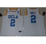 UCLA Bruins #2 Lonzo Ball White Basketball Stitched NCAA Jersey