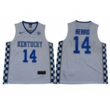 Wildcats #14 Tyler Herro White Elite Stitched College Basketball Jersey