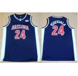 Wildcats #24 Andre Iguodala Navy Blue Basketball Stitched NCAA Jersey