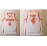 exas Longhorns #4 Mohamed Bamba White Stitched College Basketball Jersey