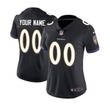 Women's Baltimore Ravens Black Alternate Customized Jersey