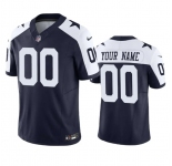 Men's Dallas Cowboys Active Player Custom Navy 2023 F.U.S.E. Vapor Limited Stitched Football Jersey