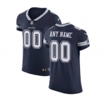 Men's Dallas Cowboys Customized Navy Blue Team Color Vapor Untouchable Custom Elite Football Jersey