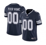 Youth Dallas Cowboys Customized Navy Blue Team Color Custom Football Jersey