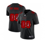 Men's San Francisco 49ers Custom Team Logo Dual Overlap Limited Football Jersey Black