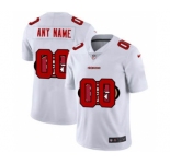 Men's San Francisco 49ers Custom White Team Logo Dual Overlap Limited Football Jersey