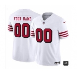 Men's San Francisco 49ers Customized White 2023 F.U.S.E. Vapor Untouchable Alternate Limited Football Stitched Jersey