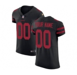 Men's San Francisco 49ers Customized Black Alternate Vapor Untouchable Custom Elite Football Jersey