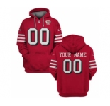 Men's San Francisco 49ers Active Custom 2021 Red 75th Anniversary Pullover Football Hoodie