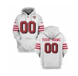 Men's San Francisco 49ers Active Custom 2021 White 75th Anniversary Pullover Football Hoodie