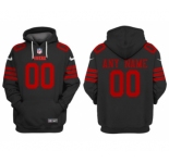 Men's San Francisco 49ers Customized Black Alternate Pullover Hoodie