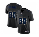 Men's Los Angeles Rams Custom Team Logo Dual Overlap Limited Football Jersey Black