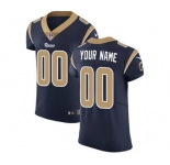 Men's Los Angeles Rams Customized Navy Blue Team Color Vapor Untouchable Custom Elite Football Jersey