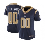 Women's Los Angeles Rams Navy Blue Home Customized Jersey
