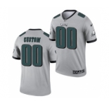 Men's Philadelphia Eagles ACTIVE PLAYER Custom Silver 2021 Inverted Legend Stitched Jersey