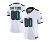 Men's Philadelphia Eagles Active Player Custom White 2024 New F.U.S.E. Vapor Untouchable Limited Football Stitched Jersey
