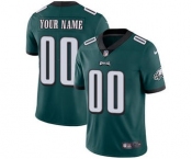 Men's Philadelphia Eagles Customized Midnight Green Team Color Vapor Untouchable Custom Limited Football Jersey