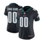 Women's Philadelphia Eagles Customized Black Alternate Jersey